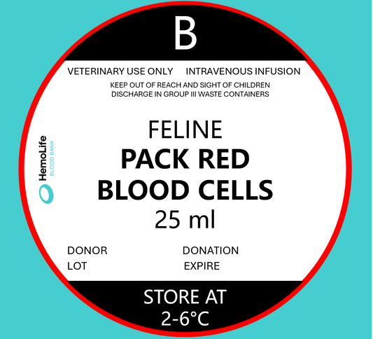 HBB-203 FELINE - Type B - 25 ML. - Pack Red Blood Cells