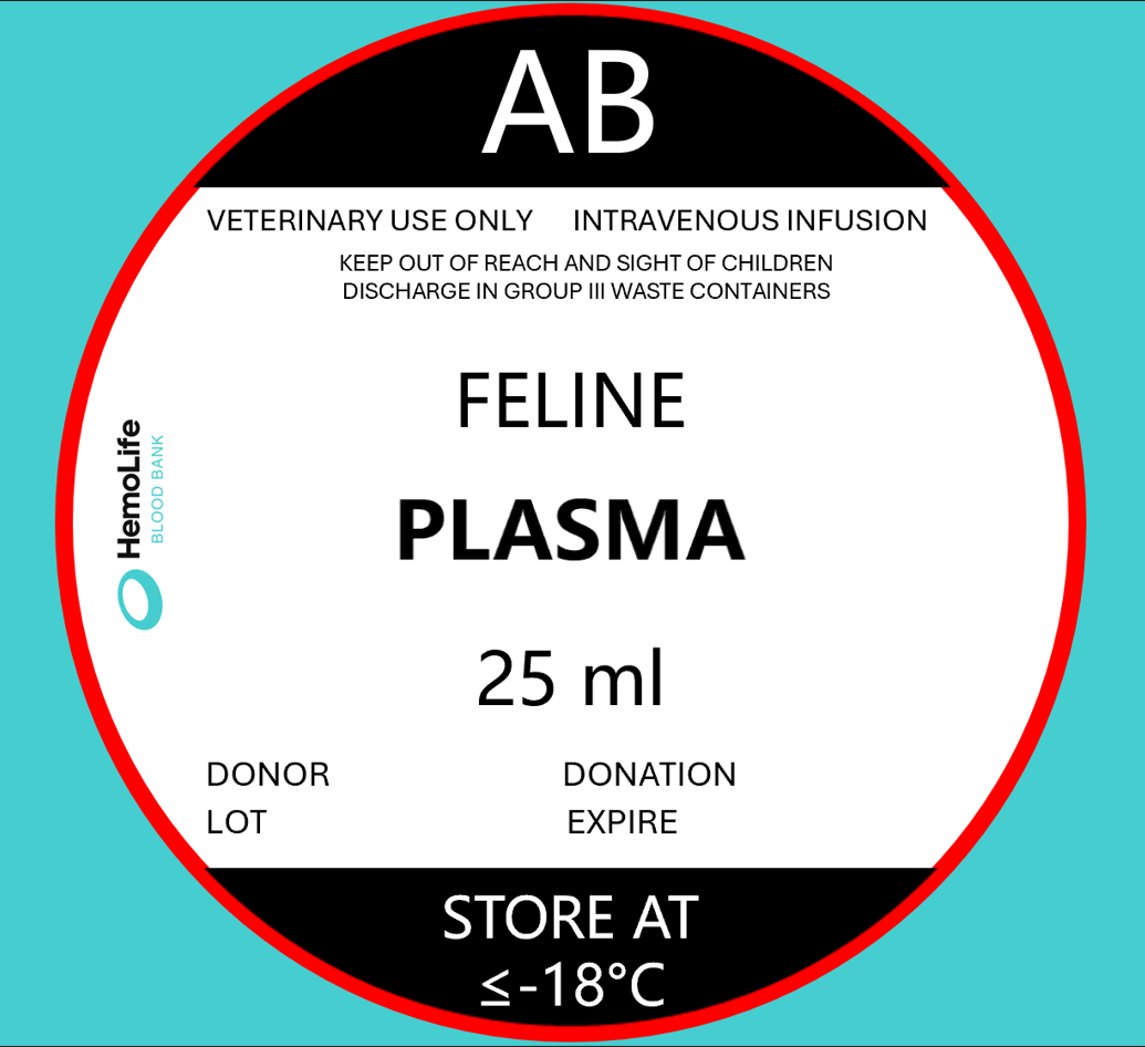 HBB-206 FELINE - Type AB - 25 ML. - Plasma