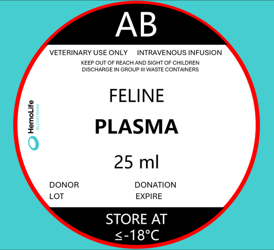HBB-206 FELINE - Type AB - 25 ML. - Plasma