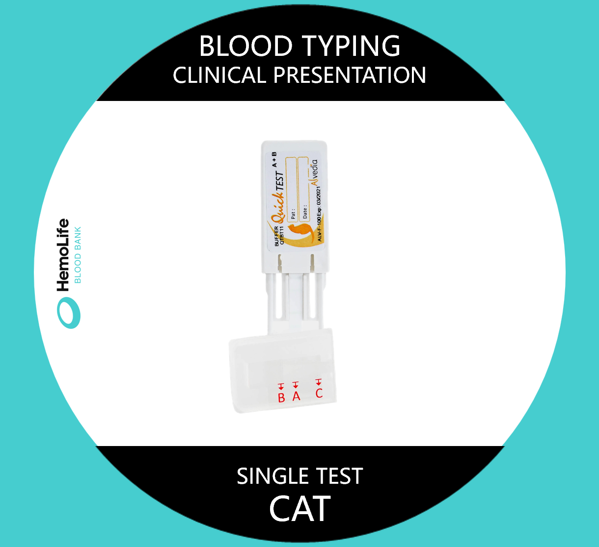 HBB-401 Blood Typing - 1 Test - Clinical Presentation - CATS