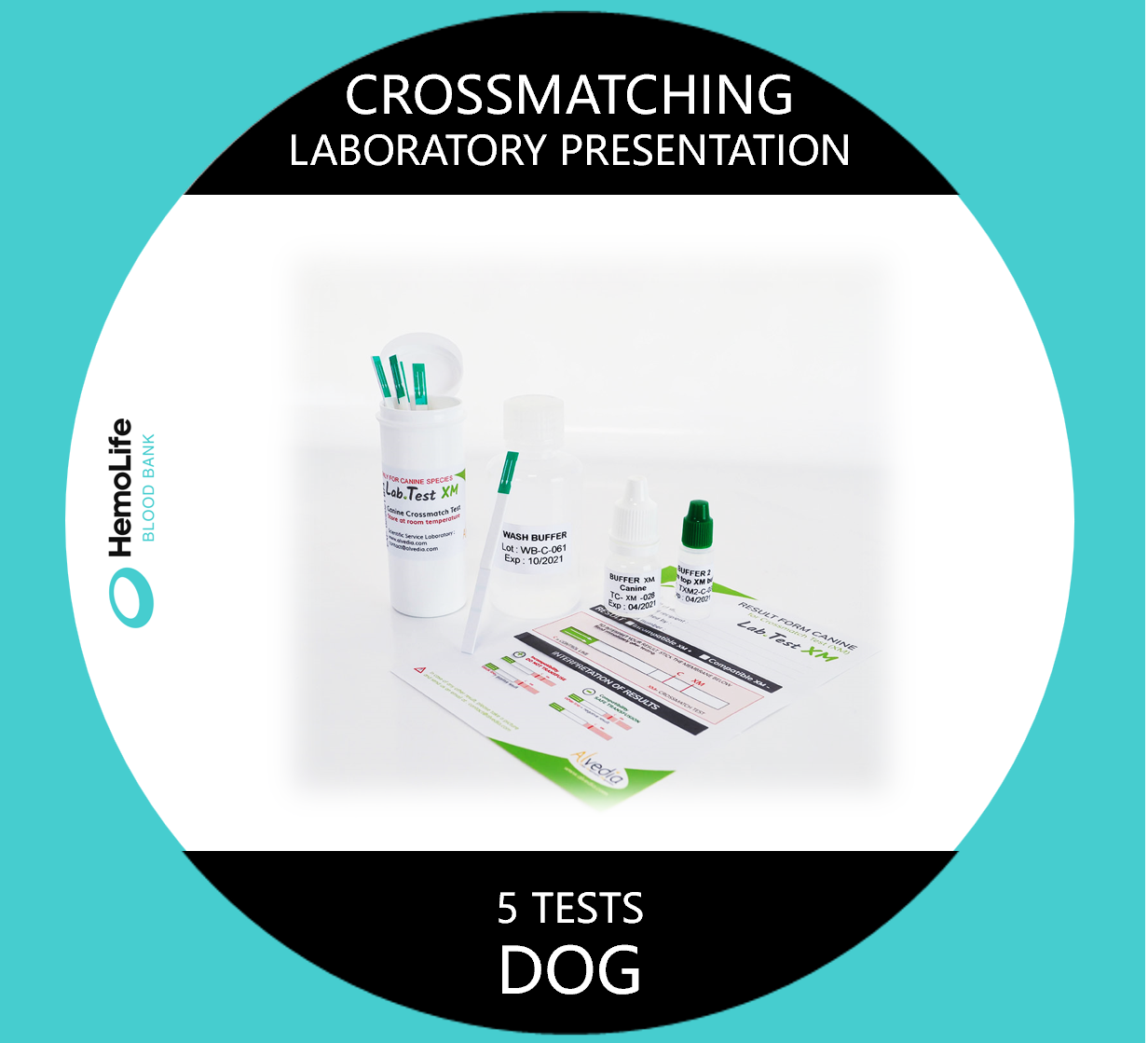 HBB-304 Crossmatching -  5 Test - Laboratory Presentation - DOGS