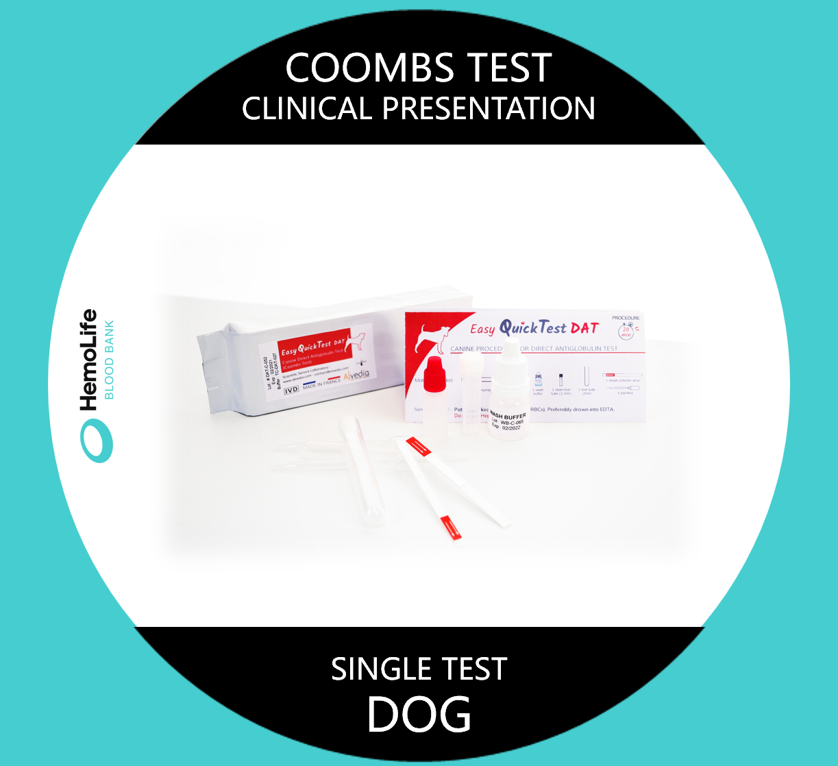 HBB-305 Test de Coombs - 1 Test - Clinical Presentation - DOGS